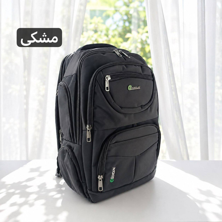 کوله پشتی لپتاپ اسپرت کد 9386 | کوله مدرسه و دانشگاه جادار با ۱۱ جیب