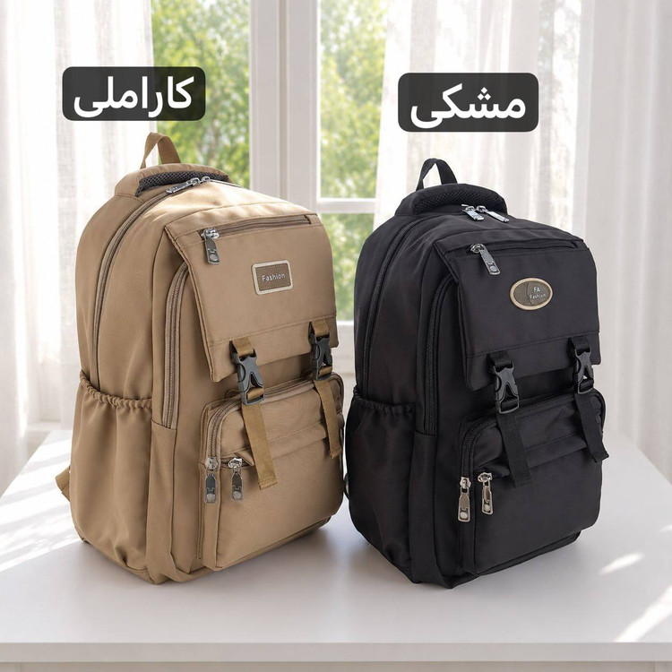 کوله پشتی مدرسه و دانشگاه کد 9391 | کوله جادار و کاربردی | اسپیناس استور